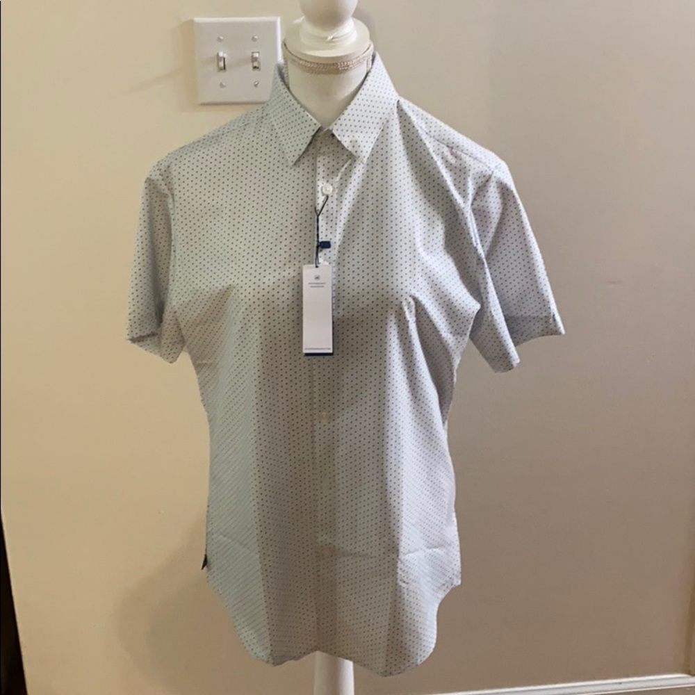 Men’s Small Dress Shirt Mizzen+Main Pale Blue